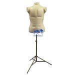 Inflatable Male Torso, Extra Large with MS12 Stand, Ivory